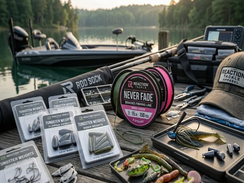 Reaction Tackle Fishing Gear Guide. Best Selling Products and Complete Product Range.